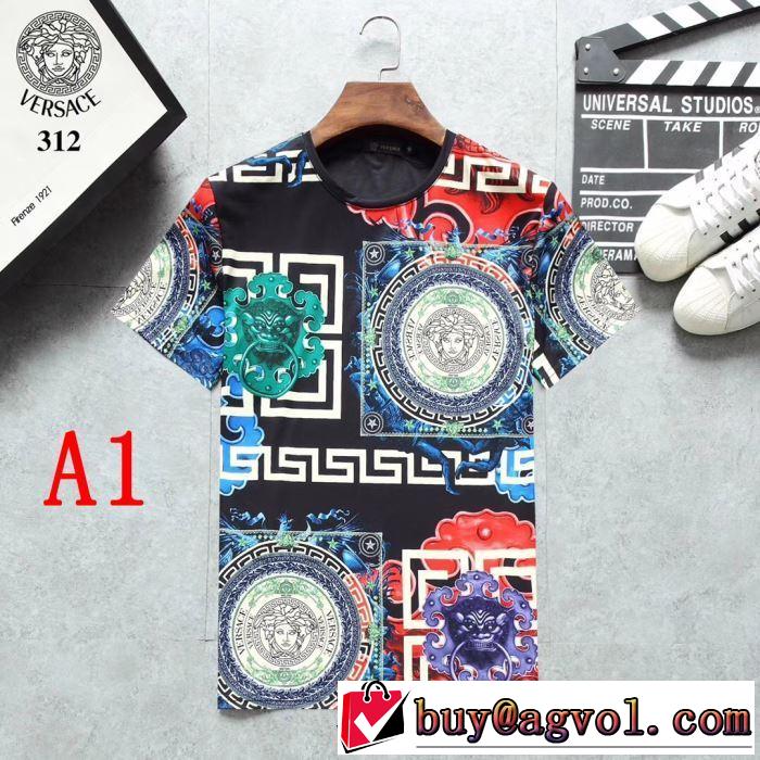 2019年夏の一押しファッションアイテム ヴェルサーチ VERSACE Tシャツ/半袖 3色可選