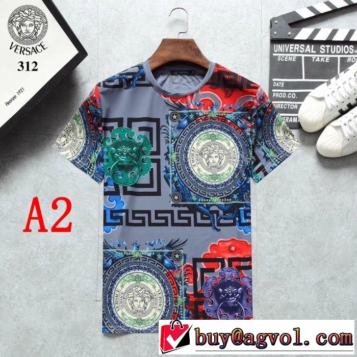2019年夏の一押しファッションアイテム ヴェルサーチ VERSACE Tシャツ/半袖 3色可選
