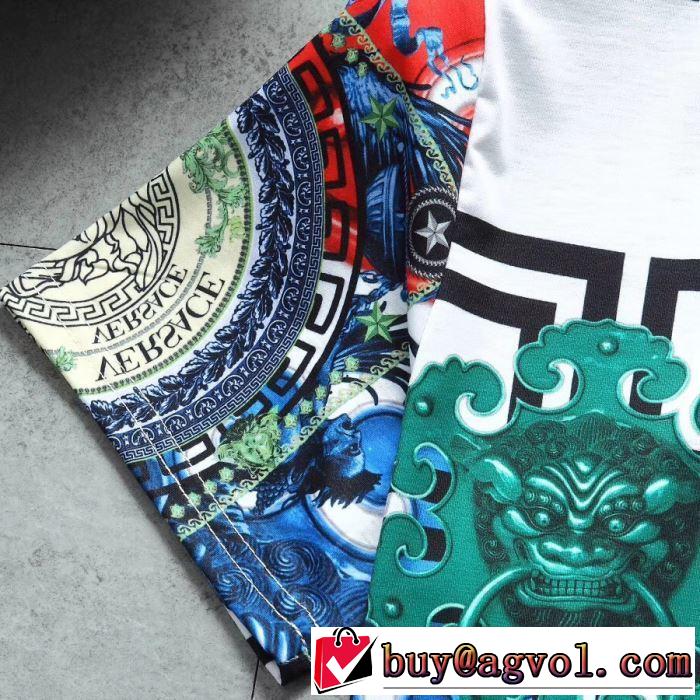 2019年夏の一押しファッションアイテム ヴェルサーチ VERSACE Tシャツ/半袖 3色可選
