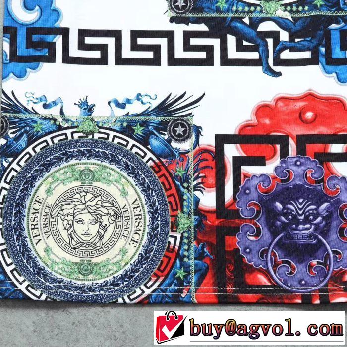 2019年夏の一押しファッションアイテム ヴェルサーチ VERSACE Tシャツ/半袖 3色可選