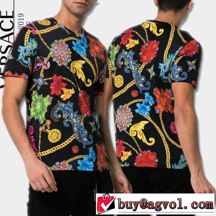 個性派さん ヴェルサーチ VERSACE 大注目日本未入荷 Tシャツ/半袖 2019年夏の一押しファッションアイテム