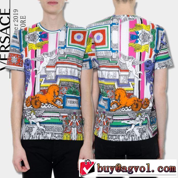 【2019春夏】最新コレクション ヴェルサーチ VERSACEすごく稀少カラー  Tシャツ/半袖