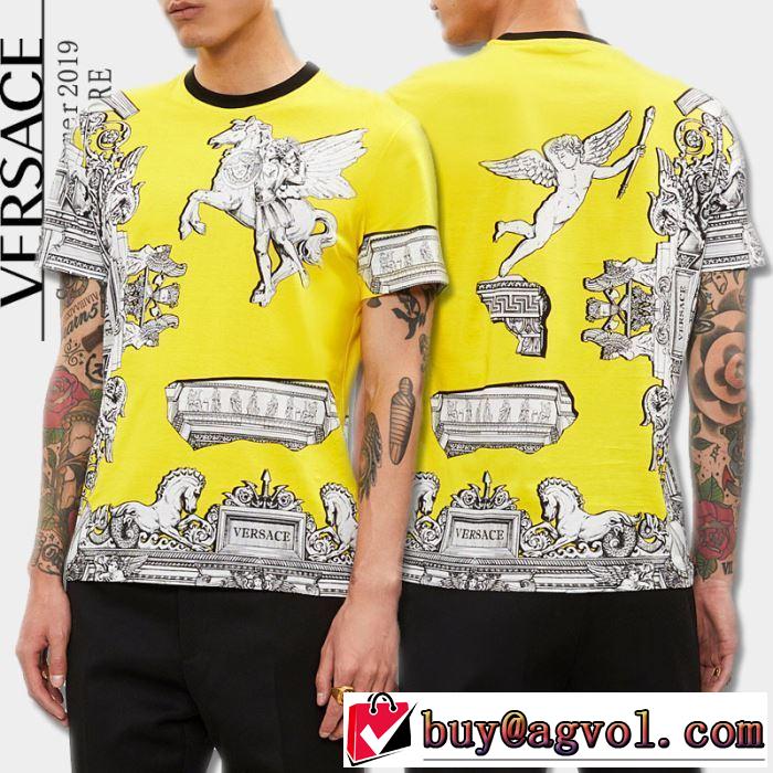 お洒落スタイル VERSACE Tシャツ/半袖  人気商品 2019春夏の大注目トレンド ヴェルサーチ