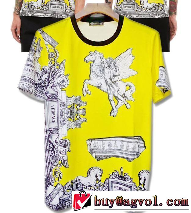 お洒落スタイル VERSACE Tシャツ/半袖  人気商品 2019春夏の大注目トレンド ヴェルサーチ