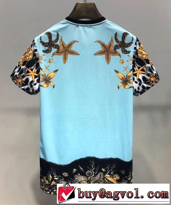 春夏の流行り2019新品 ヴェルサーチ最新で完売確実 VERSACE Tシャツ/半袖 すごく稀少カラー