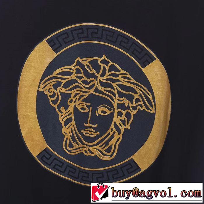 ベストはキレイめな印象に ヴェルサーチTシャツ/半袖   3色可選  2019SS VERSACE 素敵カジュアル春夏新品