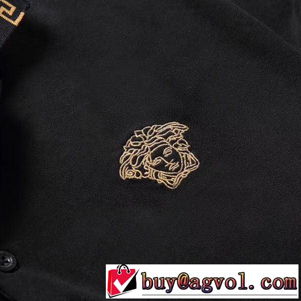 VERSACE おしゃれな夏ファッション2019 Tシャツ/半袖ヴェルサーチ 3色可選  知的な夏のスタイル