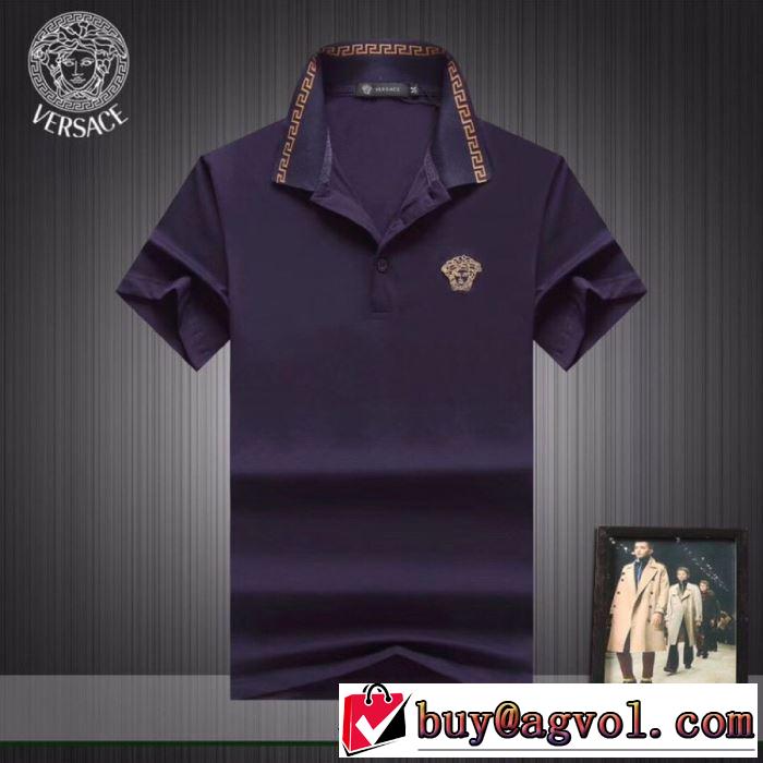 3色可選  ヴェルサーチVERSACE 主張性もカジュアルさ Tシャツ/半袖  《2019年》今、注目のストリート