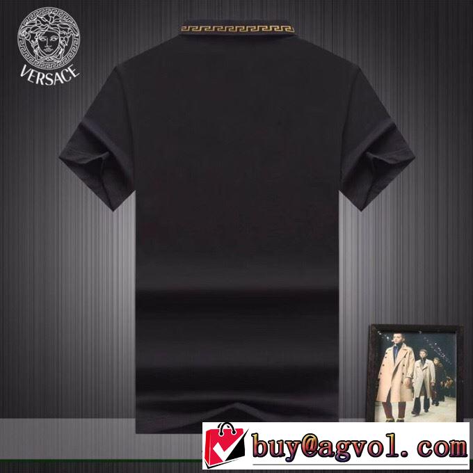3色可選  ヴェルサーチVERSACE 主張性もカジュアルさ Tシャツ/半袖  《2019年》今、注目のストリート