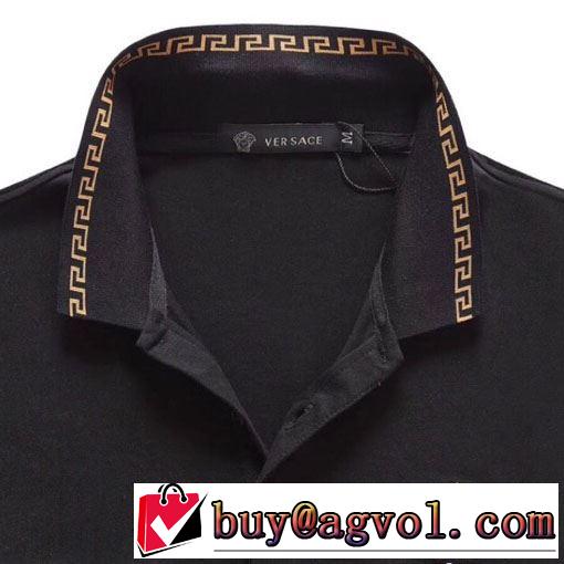 3色可選  ヴェルサーチVERSACE 主張性もカジュアルさ Tシャツ/半袖  《2019年》今、注目のストリート