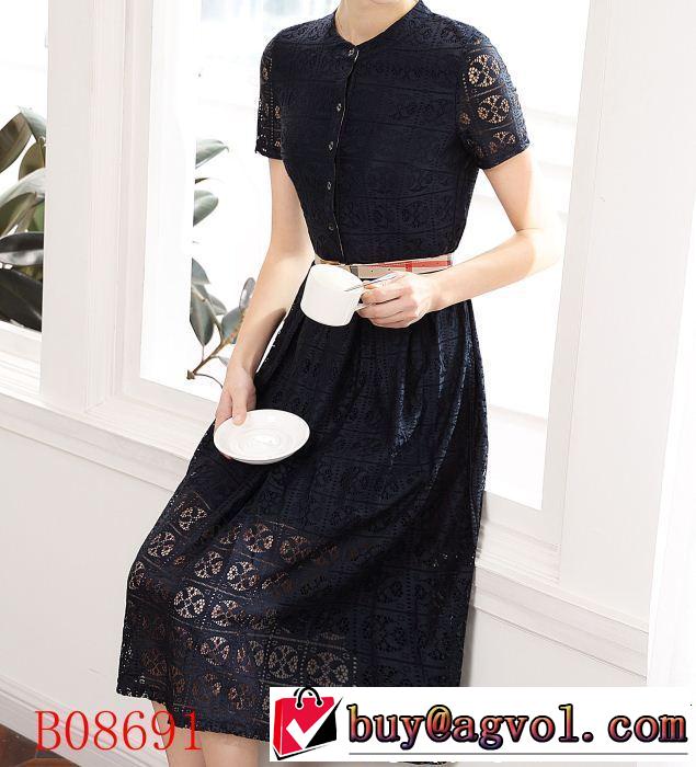 きちんと感をプラス バーバリー BURBERRY ワンピース 4色可選 2019春夏人気トレンドアイテム