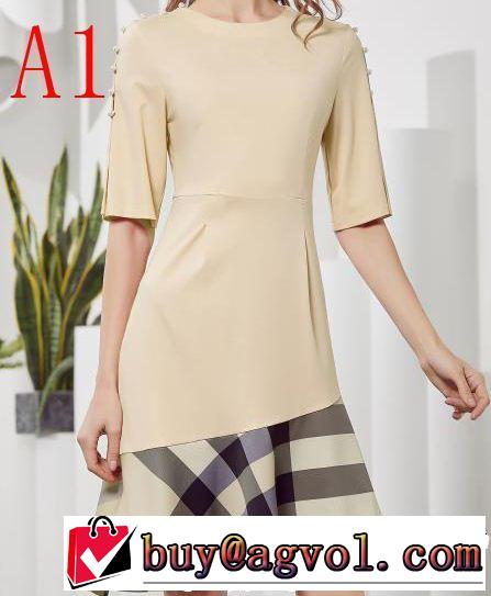 BURBERRY ワンピース 4色可選 2019即旬な装いに リラックススタイルが実現 抜け感スゴイ バーバリー