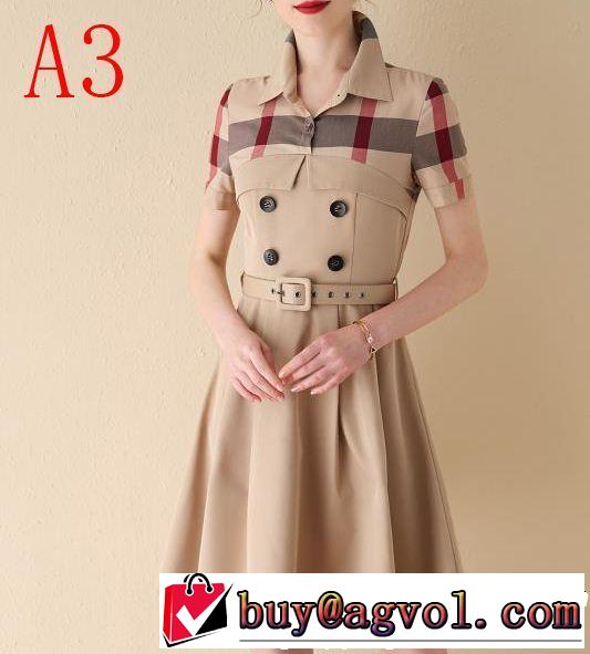バーバリー BURBERRY ワンピース 4色可選 2019年夏の一押しファッションアイテム 春夏の流行りトップス
