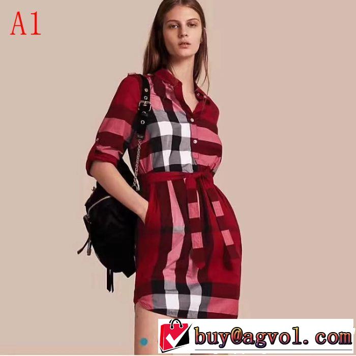 2色可選 2019春夏は人気定番 大人の華やかさを演出 大人らしく仕上げ バーバリー BURBERRY ワンピース