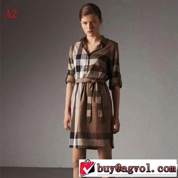 2色可選 2019春夏は人気定番 大人の華やかさを演出 大人らしく仕上げ バーバリー BURBERRY ワンピース