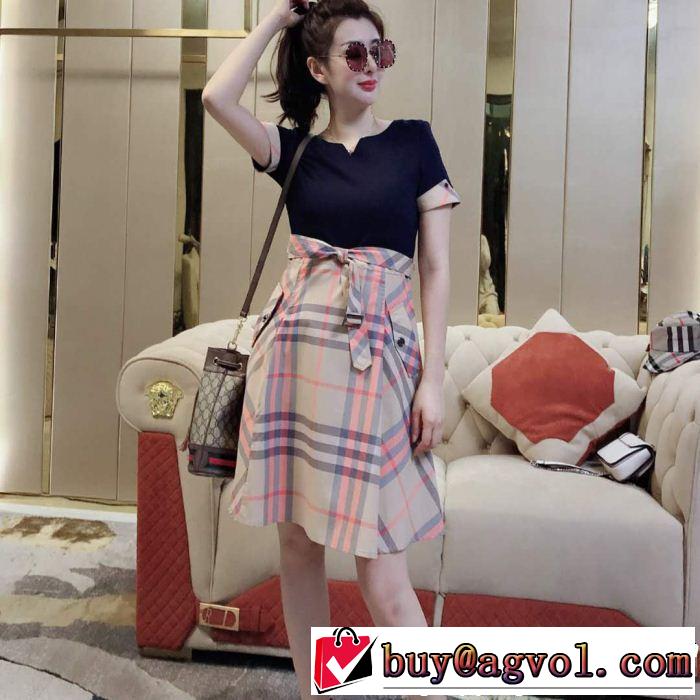 ワンピース 4色可選 2019春夏人気トレンドアイテム 定番のスタイル春夏限定 バーバリー BURBERRY