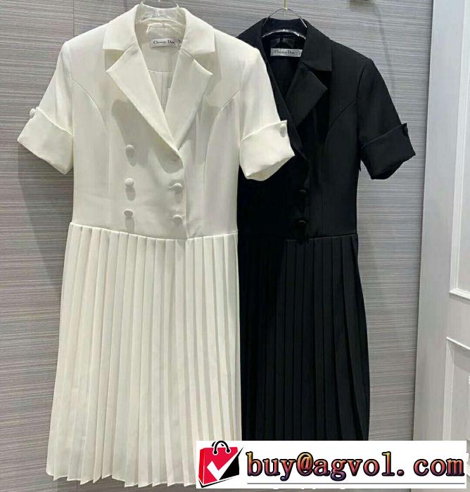 ディオール DIOR ワンピース 2色可選 2019春夏トレンドアイテム 今季トレンドの限定アイテム
