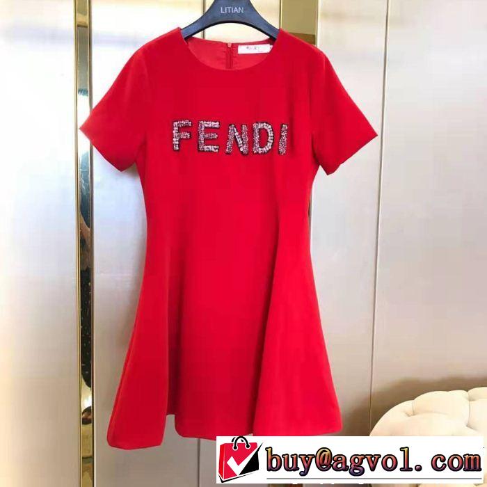 2色可選 2019年の夏のマスト 今年の正解大人気新作 フェンディ FENDI ワンピース