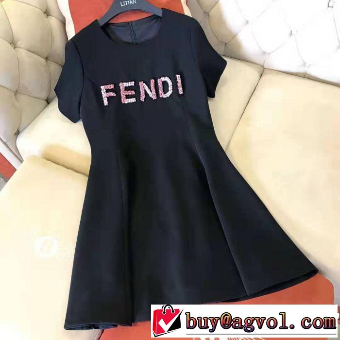 2色可選 2019年の夏のマスト 今年の正解大人気新作 フェンディ FENDI ワンピース