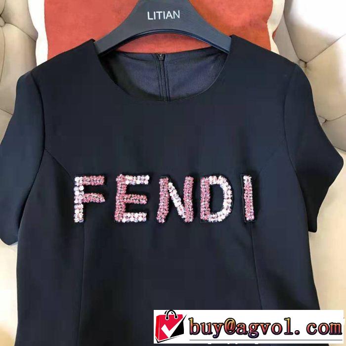 2色可選 2019年の夏のマスト 今年の正解大人気新作 フェンディ FENDI ワンピース