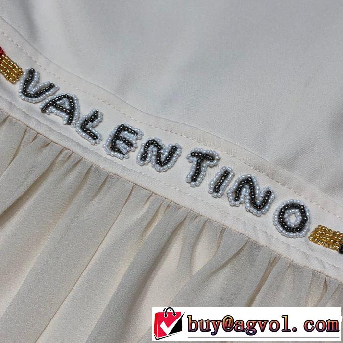 ワンピース 2色可選 大人カジュアル夏ファッション2019 涼しげに演出 ヴァレンティノ VALENTINO