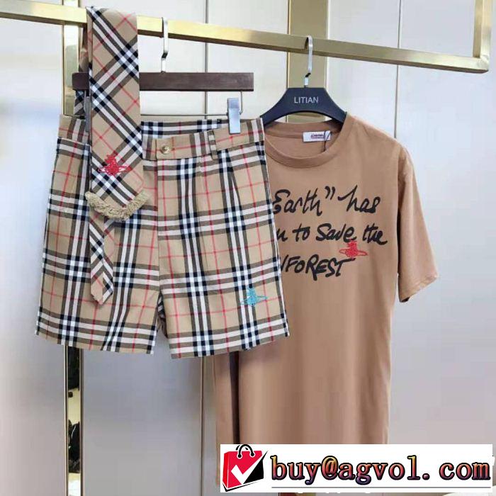 BURBERRY バーバリー 上下セット 上品なリラックス感 《2019年》今、注目のストリート 夏らしい季節感