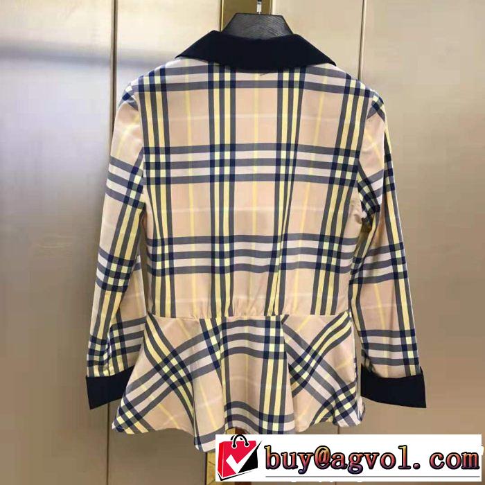 夏のコーデには欠かせない 2019春夏は人気定番 BURBERRY バーバリー 長袖 シャツ レディース 3色可選