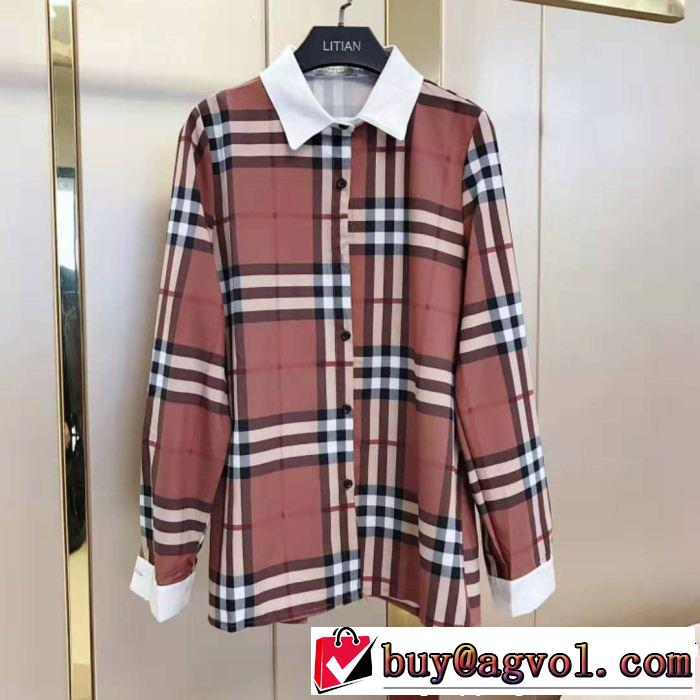 長袖 シャツ レディース 上品なリラックス感 2019春夏のトレンド新商品 今人気の秘訣 BURBERRY バーバリー