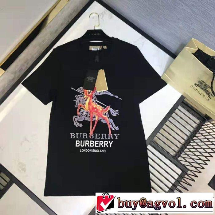 BURBERRY バーバリー 半袖Tシャツ 2色可選 2019SSのトレンド商品 夏おすすめ人気ブランドアイテム