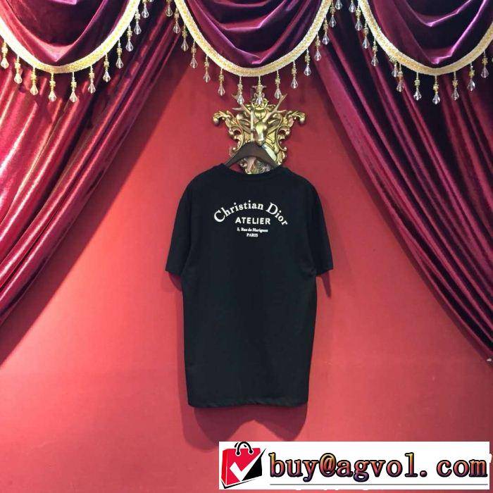 2019年最新ファッション 大人の可愛さを引き立て DIOR ディオール 半袖Tシャツ 2色可選