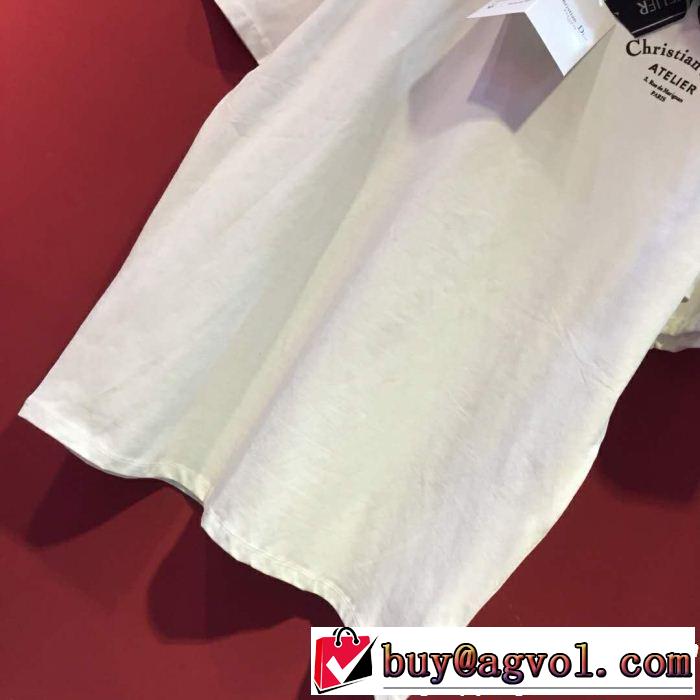 2019年最新ファッション 大人の可愛さを引き立て DIOR ディオール 半袖Tシャツ 2色可選
