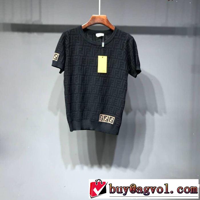 FENDI フェンディ 半袖Tシャツ 3色可選 最も目立ったブランド新品 2019年最新ファッション