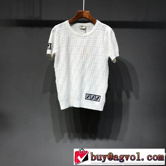 FENDI フェンディ 半袖Tシャツ 3色可選 最も目立ったブランド新品 2019年最新ファッション
