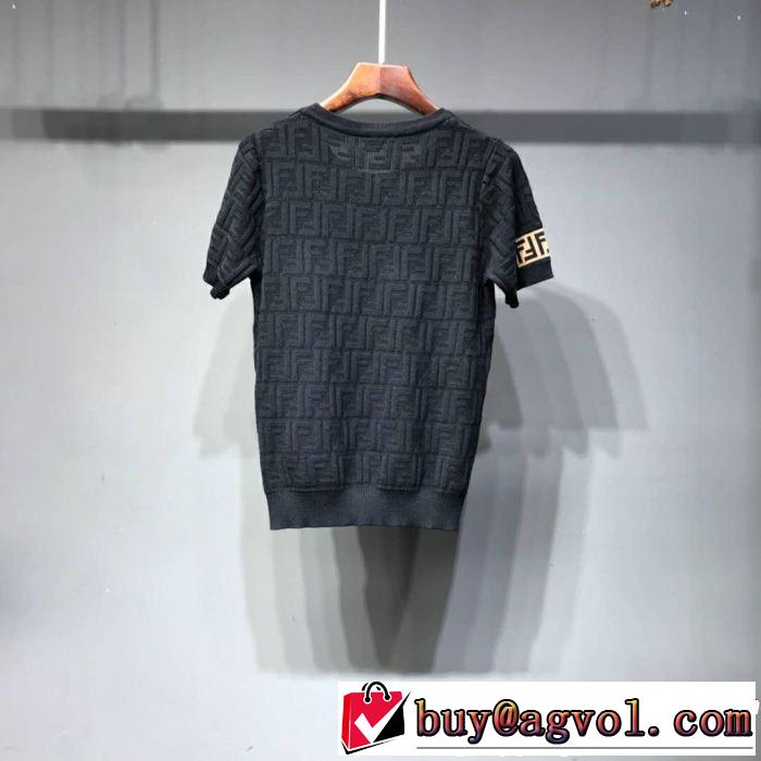 FENDI フェンディ 半袖Tシャツ 3色可選 最も目立ったブランド新品 2019年最新ファッション
