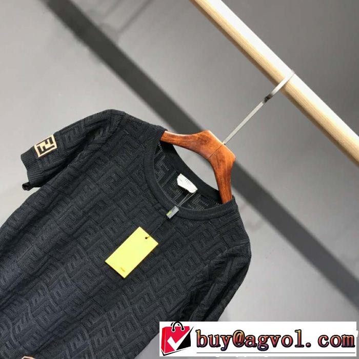 FENDI フェンディ 半袖Tシャツ 3色可選 最も目立ったブランド新品 2019年最新ファッション