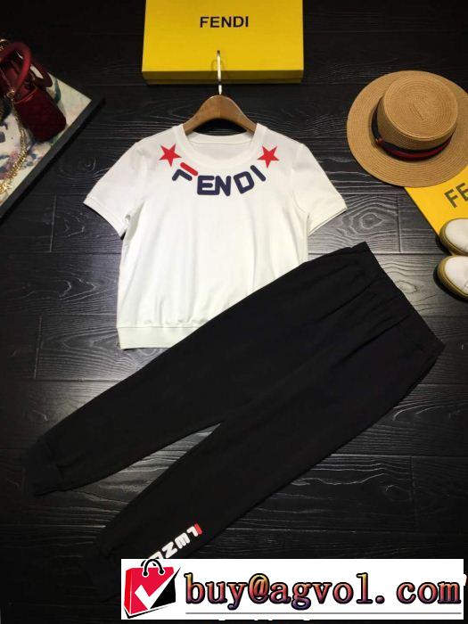 大人カジュアル上手に FENDI フェンディ ジャージ 上下セット 4色可選 2019春夏人気トレンドアイテム