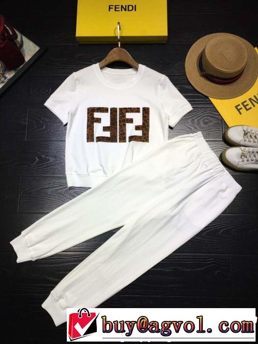 2019年の夏のマスト 定番のスタイル春夏限定 FENDI フェンディ ジャージ 上下セット 多色可選