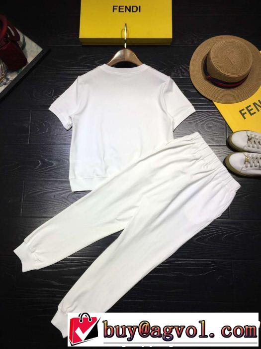 2019年の夏のマスト 定番のスタイル春夏限定 FENDI フェンディ ジャージ 上下セット 多色可選