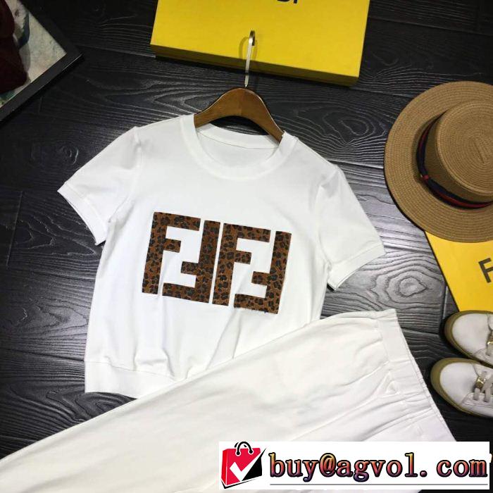2019年の夏のマスト 定番のスタイル春夏限定 FENDI フェンディ ジャージ 上下セット 多色可選