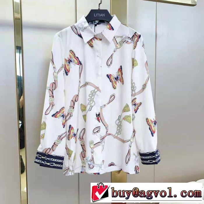 長袖 シャツ レディース HERMES エルメス 上品なリラックス感 2019春夏のトレンド新商品