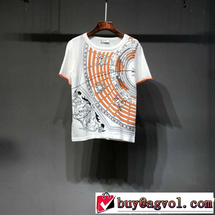 2019年春夏流行ファッション 最新のトレンドブランド人気的 HERMES エルメス 半袖Tシャツ