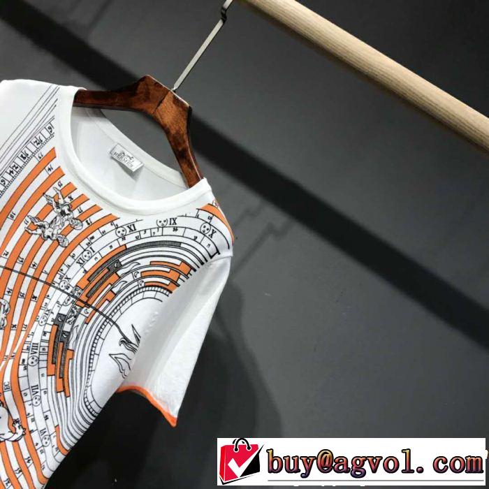 2019年春夏流行ファッション 最新のトレンドブランド人気的 HERMES エルメス 半袖Tシャツ