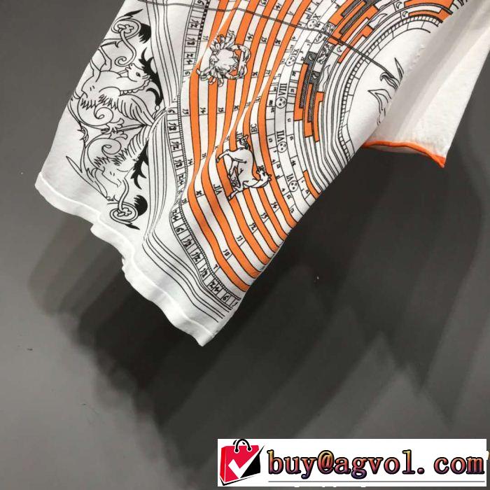2019年春夏流行ファッション 最新のトレンドブランド人気的 HERMES エルメス 半袖Tシャツ