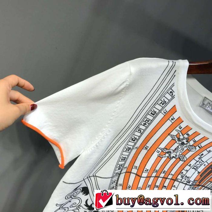 2019年春夏流行ファッション 最新のトレンドブランド人気的 HERMES エルメス 半袖Tシャツ