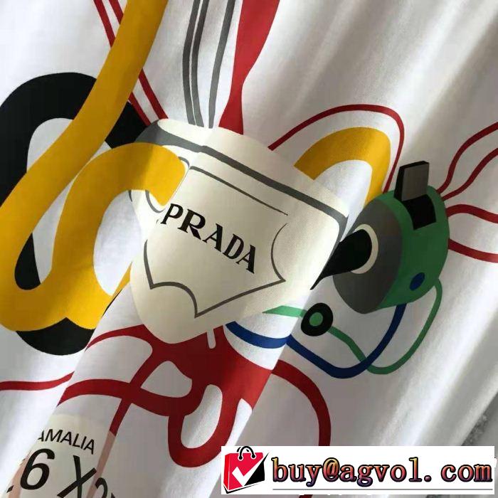 PRADA プラダ 半袖Tシャツ 大人カジュアル夏ファッション2019 夏気分UP最新コレクション