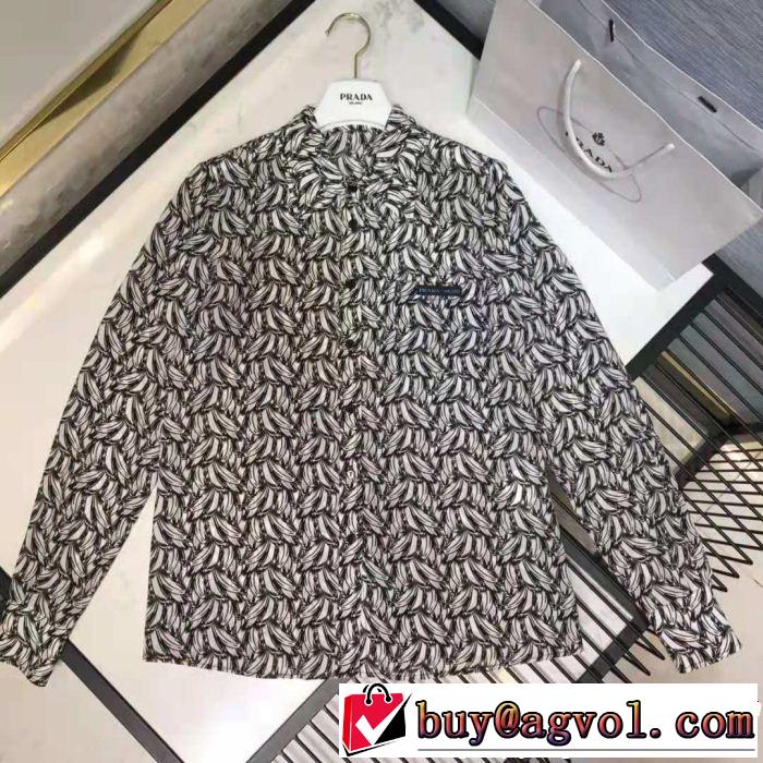 2019春夏のトレンド新商品 一押し注目ブランドファション PRADA プラダ 長袖 シャツ レディース