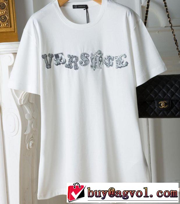 2019春夏人気トレンドアイテム 最新のトレンドブランド人気的 VERSACE ヴェルサーチ 半袖Tシャツ