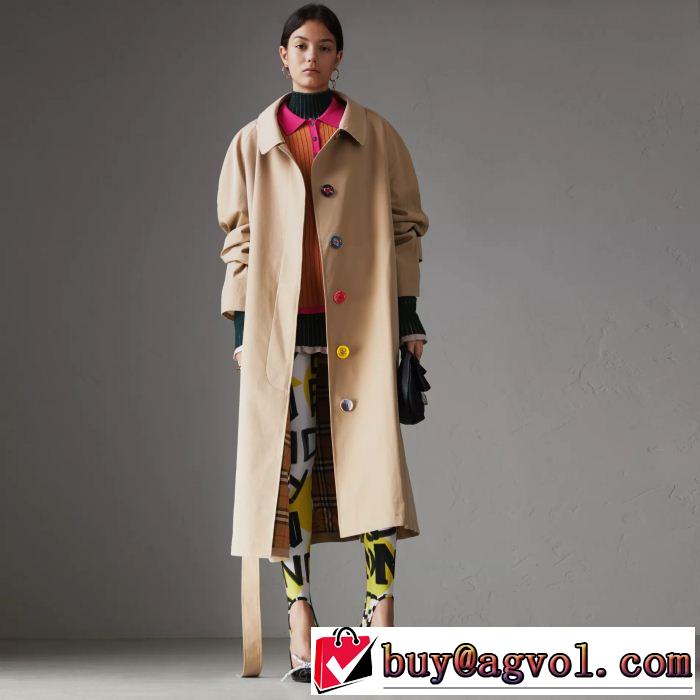  BURBERRY ロングコート新商品☆完売必至 バーバリー2019SS 最新先取りおしゃれなロゴ入り