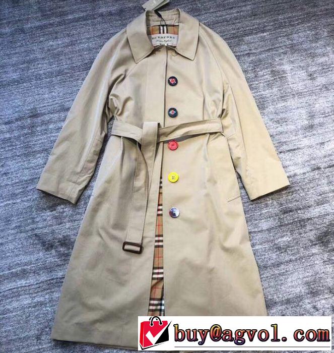 BURBERRY ロングコート新商品☆完売必至 バーバリー2019SS 最新先取りおしゃれなロゴ入り