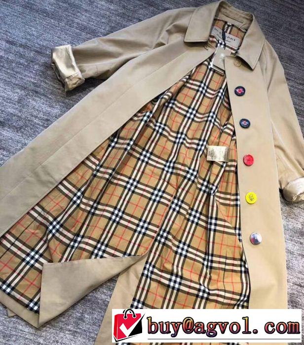 BURBERRY ロングコート新商品☆完売必至 バーバリー2019SS 最新先取りおしゃれなロゴ入り